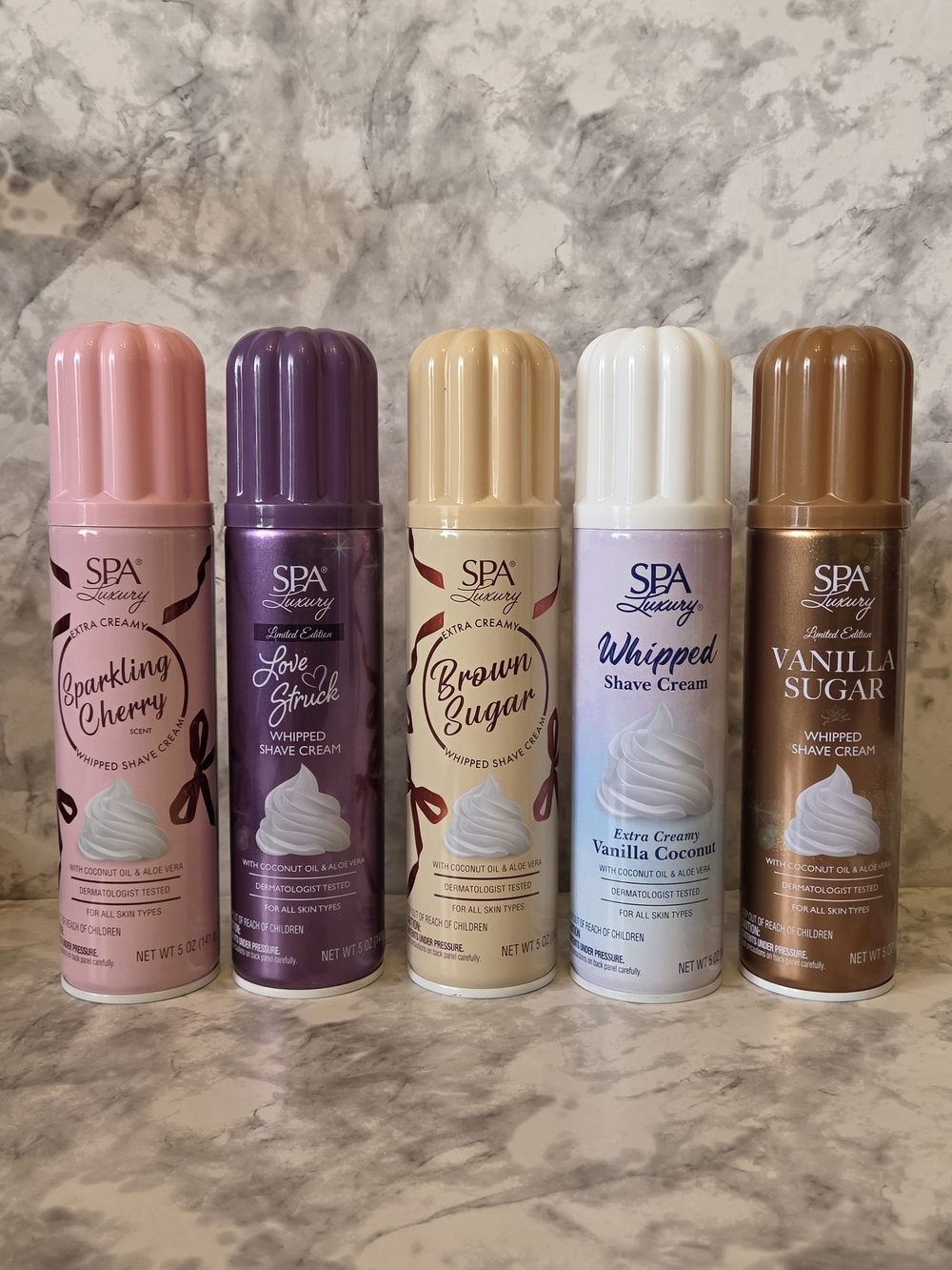 Whipped Shave Cream - Assorted Scents (Cherry, Brown Sugar, Vanilla Sugar) Set 5